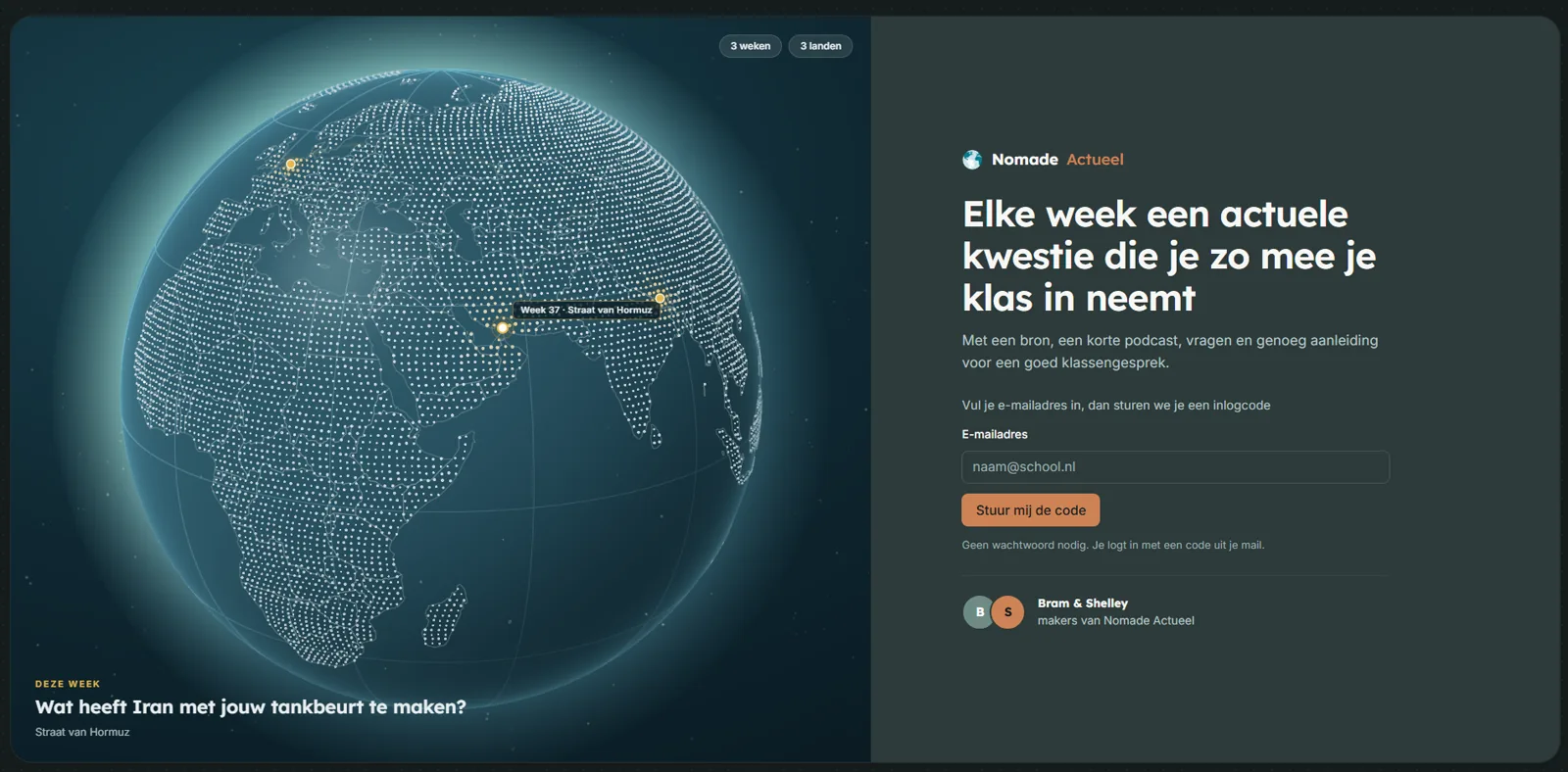 Nomade Actueel — elke week een actuele kwestie voor de klas
